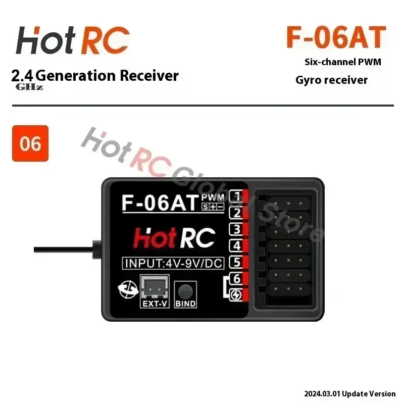 HOTRC 2.4Ghz 4/6/8 Channel F-0 - Drone Racing Receiver review and price