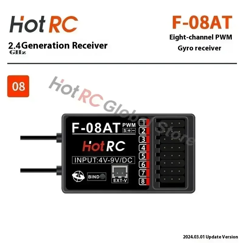 HOTRC 2.4Ghz 4/6/8 Channel F-0 - Drone Racing Receiver review and price