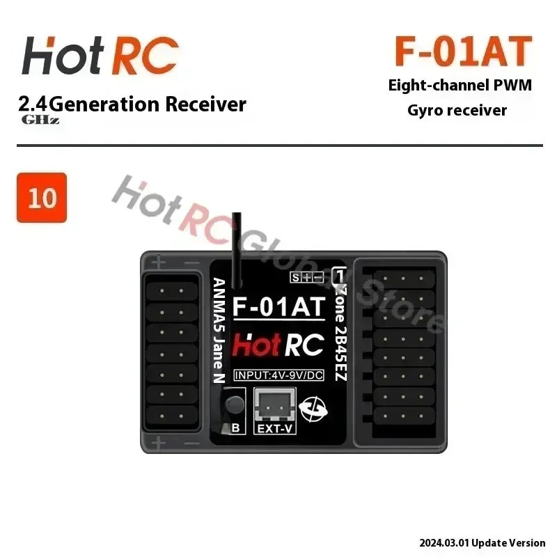 HOTRC 2.4Ghz 4/6/8 Channel F-0 - Drone Racing Receiver review and price