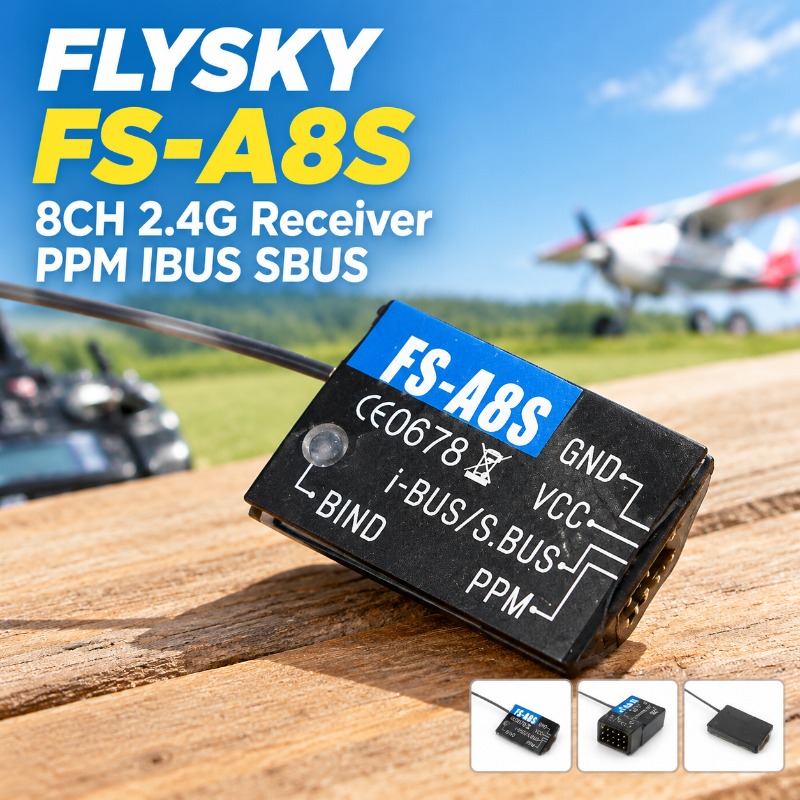 FS-A8S 2.4G 8CH Mini RC Receiv - Drone Racing Receiver review and price
